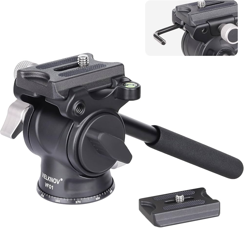 Amazon | VIELKNOV 2WAY フルード ビデオ 雲台 VF01 アルカスイス