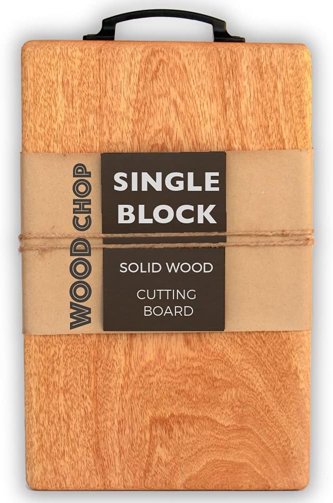 Handcrafted Anti-Bacterial Solid Mango Wood Chopping Board | 15 x 8 x 1 Inches (Medium) |Non-Slip & Durable | For Vegetables,Fruits,Meat,Cheese & Meal Prep | Natural Finish | 1-Year Warranty