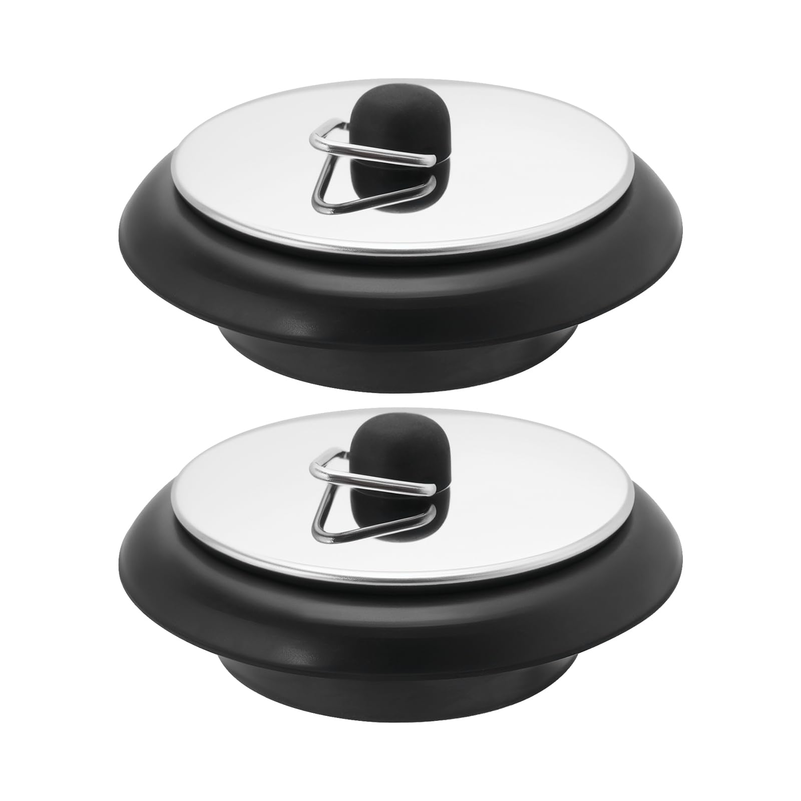 eMagTech 2pcs 40mm Kitchen Drain Stopper Rubber Bath Tub Stopper Sink Plug Waste Plug Suitable for Sink Openings with 1.4 Inch Plug Hole