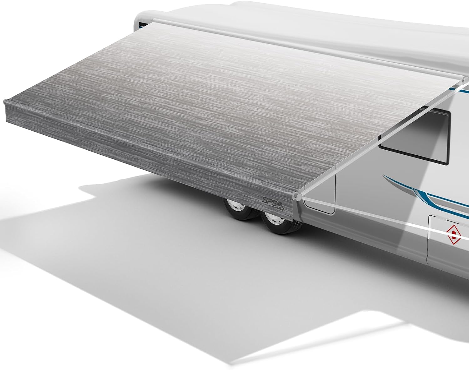 RV Awning Fabric Replacement, 20.8oz Heat-Sealed 6-Layer Vinyl | UPF 50+ UV-Resistant, Weatherproof Vinyl Canopy for Rvs, Motorhomes, and Trailers, Built for Sun, Rain, and Outdoor Use