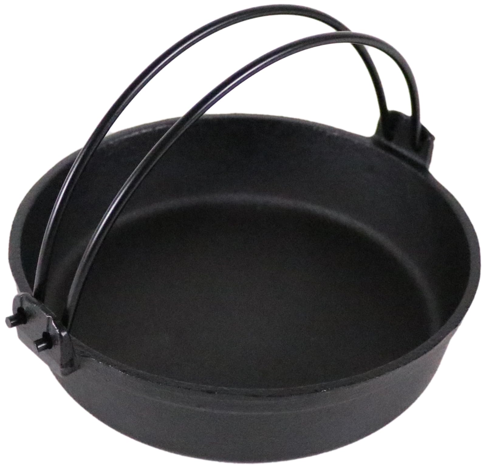 Amazon｜三和精機製作所 すきやき鍋 ツル付(黒ぬり) 20cm 鉄鋳物