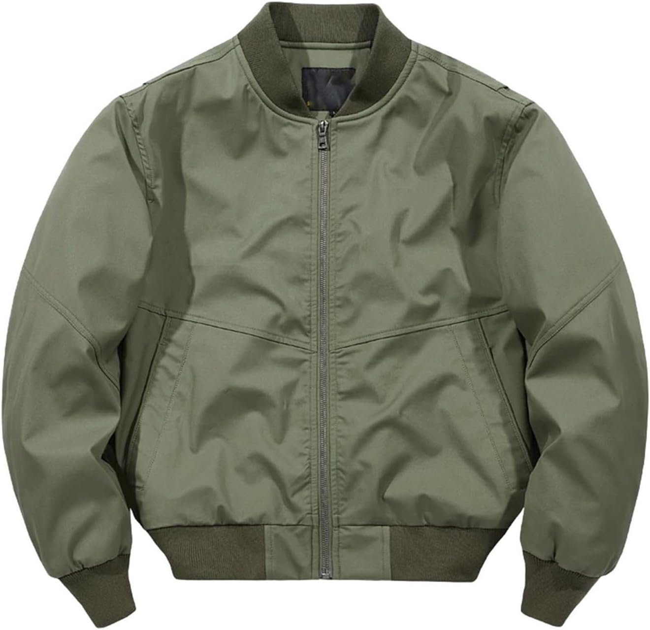 Mens Lightweight Jacket Shirt Loose Military Pilot Coat Workwear Outdoor Outerwear Top