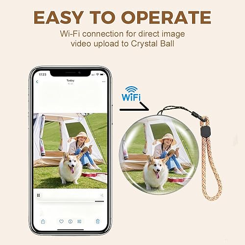 Miniatura 3 de Lámpara de esfera de memoria de Navidad 2026, lámpara de bola de cristal de 2.7 pulgadas, lámpara orbe de memoria para reproductor de video, videos