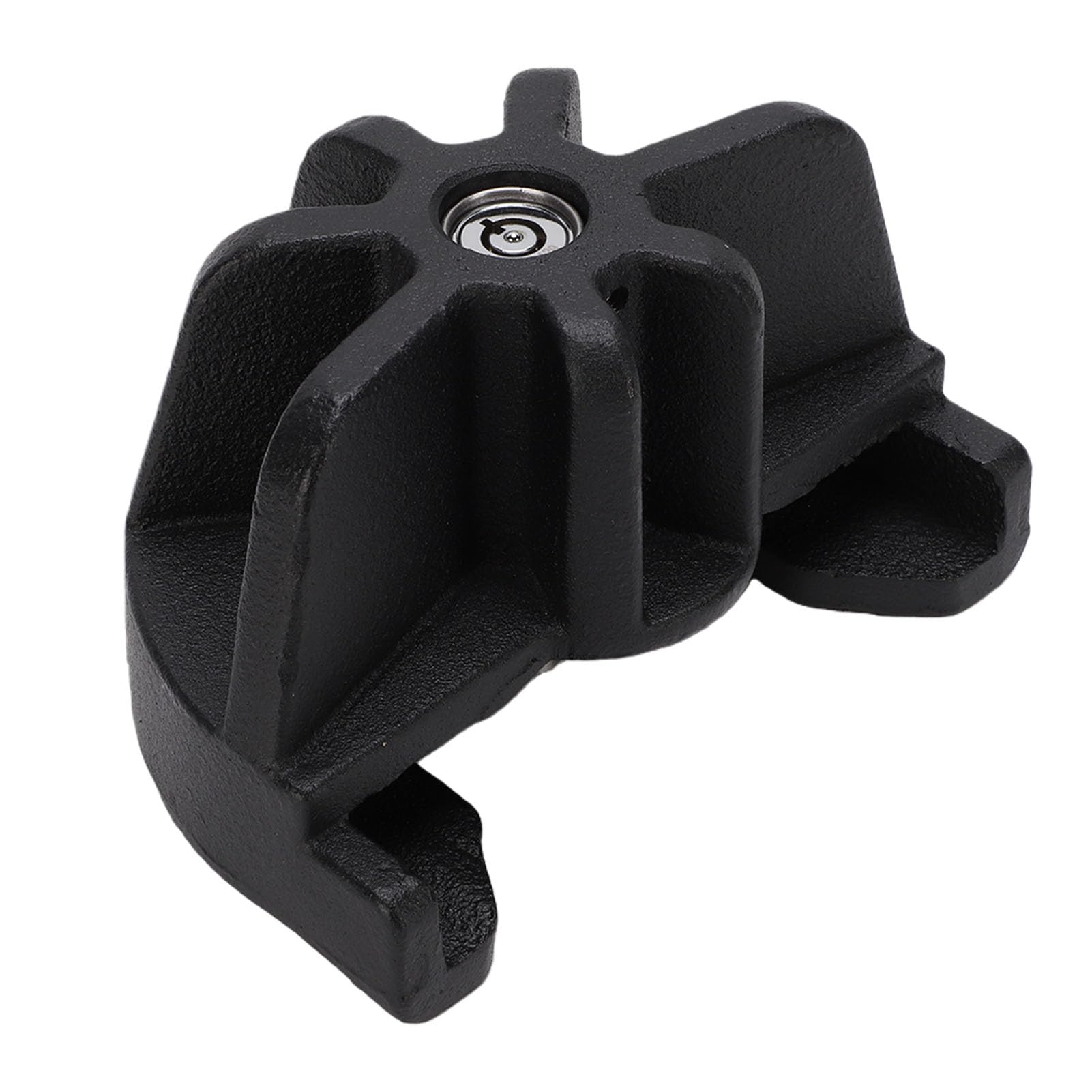 Haofy Verrou d'attelage de Remorque Antivol pour Remorques de Bateau de Camping-Car de 2 5/16 Pouces avec Construction Robuste en Acier Inoxydable, Revêtement en Poudre Noire, Résistant aux