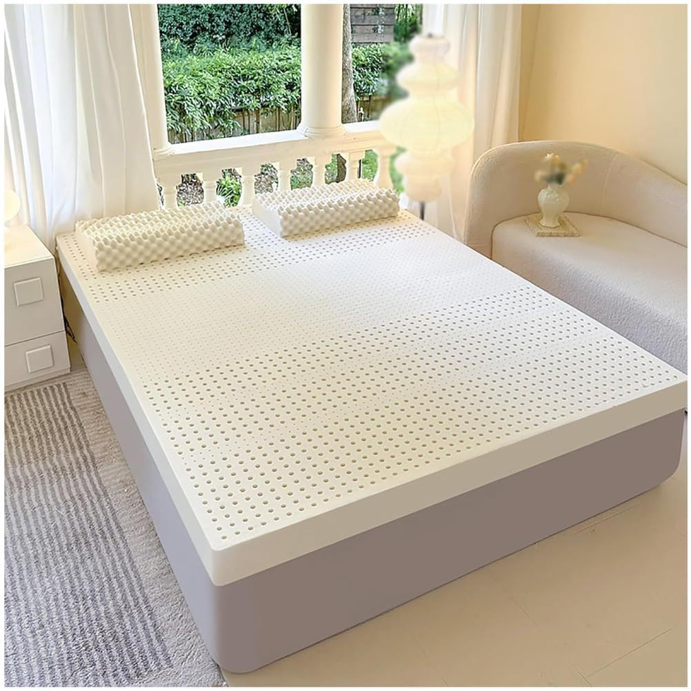 Lateksowa nakładka na materac premium 10 cm – oddychająca osłona NIC, izolacja ruchu i optymalne wyrównanie kręgosłupa, na materac 80 x 190 cm / 31.5x75in
