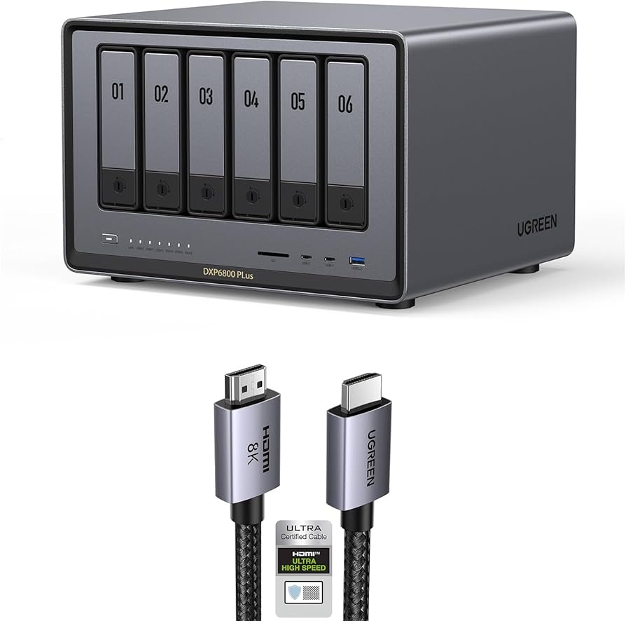 【NAS】UGREEN DXP6800 Pro NAS 160TB 新品未開封品 UGREEN NASync DXP6800 Pro 6-Bay NAS Enclosure with Intel Core i5