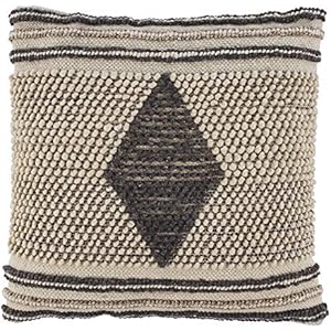Signature Design by Ashley Ricker Boho Accent Throw Pillow 20 x 20 Inches Light Brown & Gray