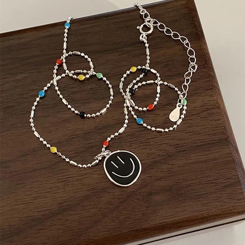 Collier de chaîne de clavicule smiley pour vos plages de vacances d'été - 4
