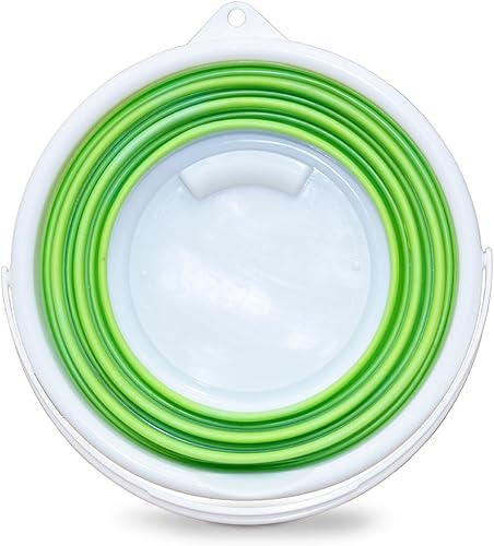 Miniatura 6 de Pine-Sol Cubo plegable de 2.6 galones  Cubo plegable multiusos para limpieza, lavado de autos, al aire libre y campamento, bañera de plástico