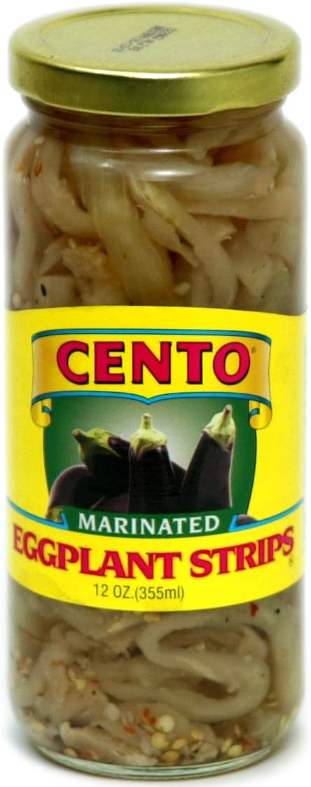 Cento Marinated Eggplant Strips 12 oz (Pack of 3)