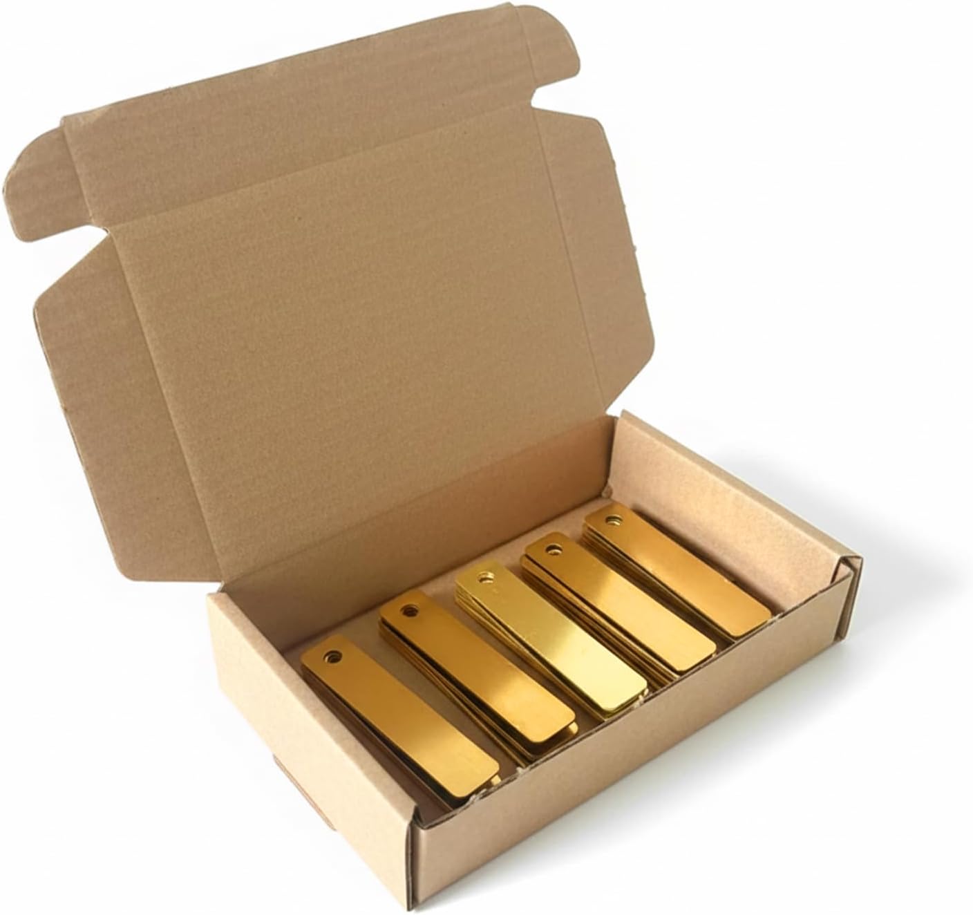100 Pack Custom Crab Trap Tags - Personalized Copper Trap, Trapping Supplies, Brass Tags for Trapping