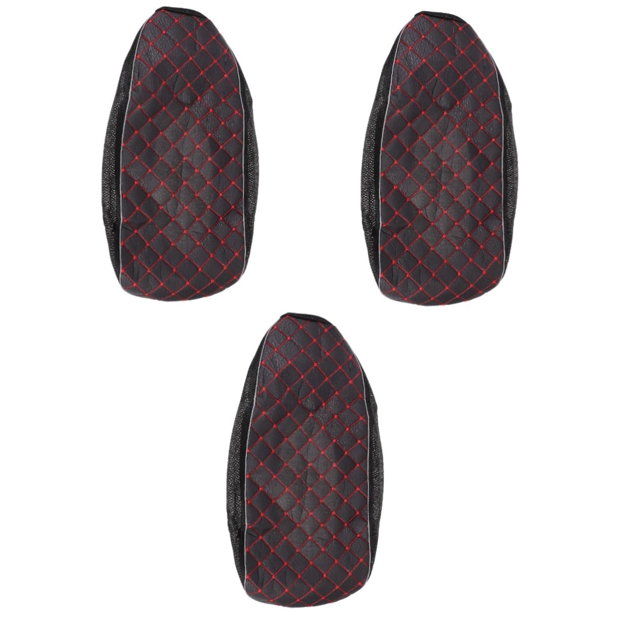 SOLUSTRE 3pièces Housse De Siège De Électrique Couverture De Coussin De Selle Anti-UV Et Respirante Confortable pour Conduite Modèle Moyen à Carreaux Utilisation