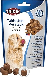 Trixie Comprimé Cache-Pilules pour Chiens | 100 g | Complément Alimentaire pour Chiens | Facilite l'Administration de Médicaments | Ouverture pour Comprimés