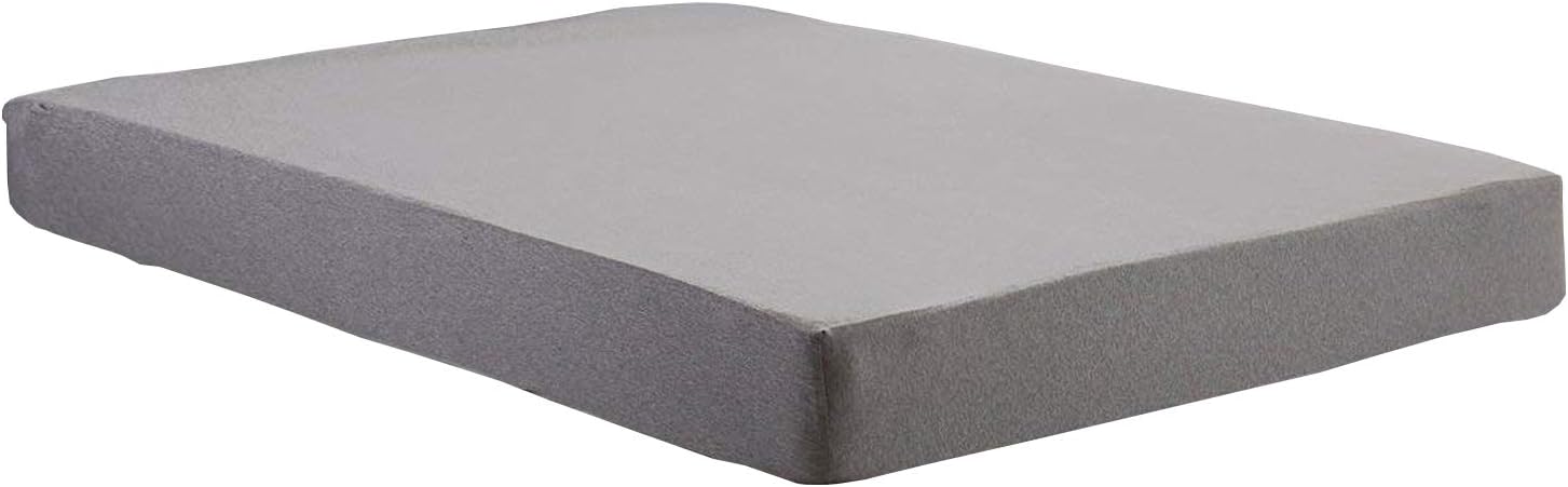 NTBAY Jersey Cotton Solid Color Fitted Sheet, Queen Size, Grey