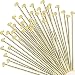 Jewelry Head Pins for Jewelry Making | Ship Straight and Unbent (150 Pieces, 3 Inches, 76mm, 22 Gauge) Flat-Head Brass Dressmaker Headpins | Jewellery Supplies Kit for Crafting Earrings and Bracelets
