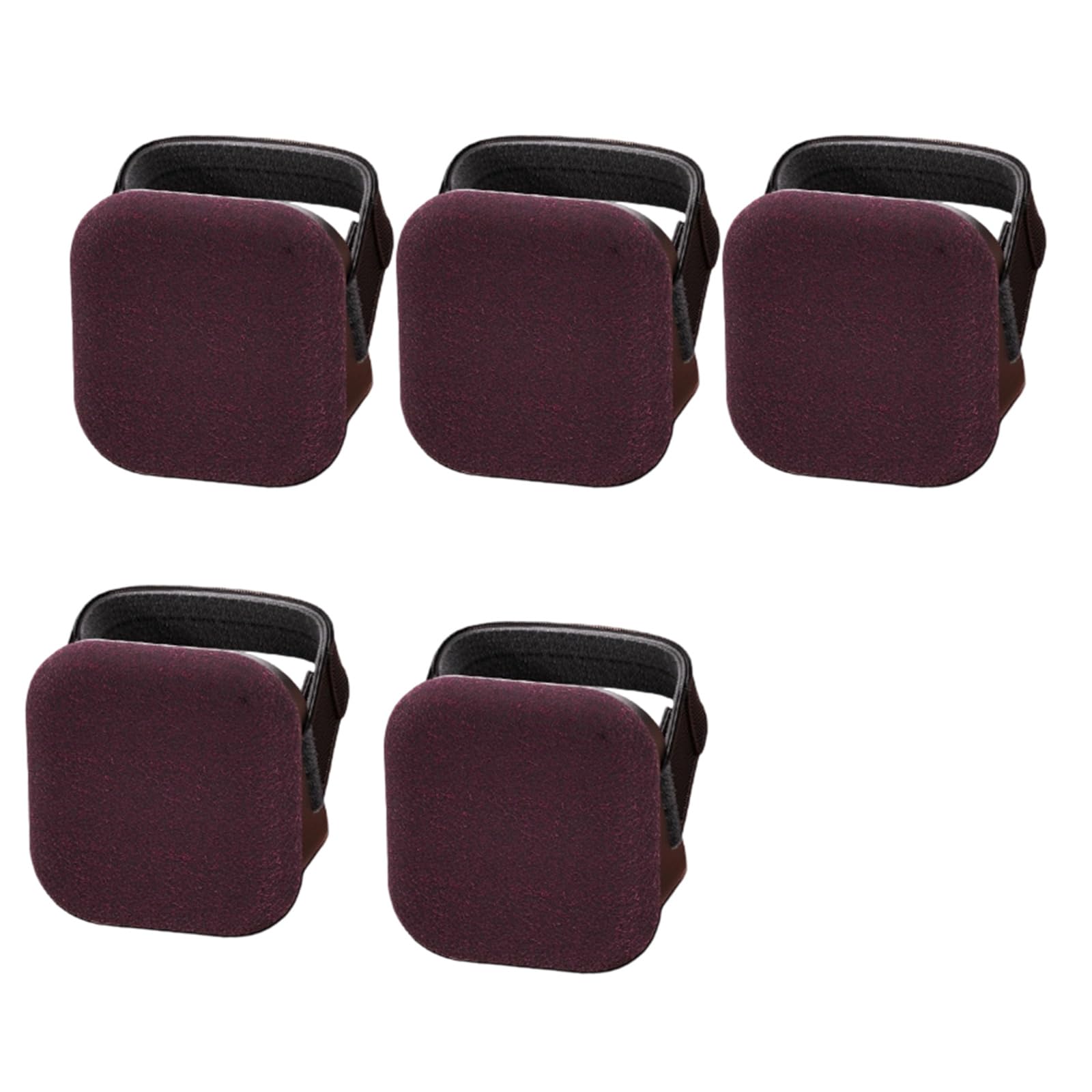 Pack of 5 Stable Caster Pads Plastic Pad Offer Noise Reduction & Slip Prevention Compatible for Multiple Chair Styles Office Casters