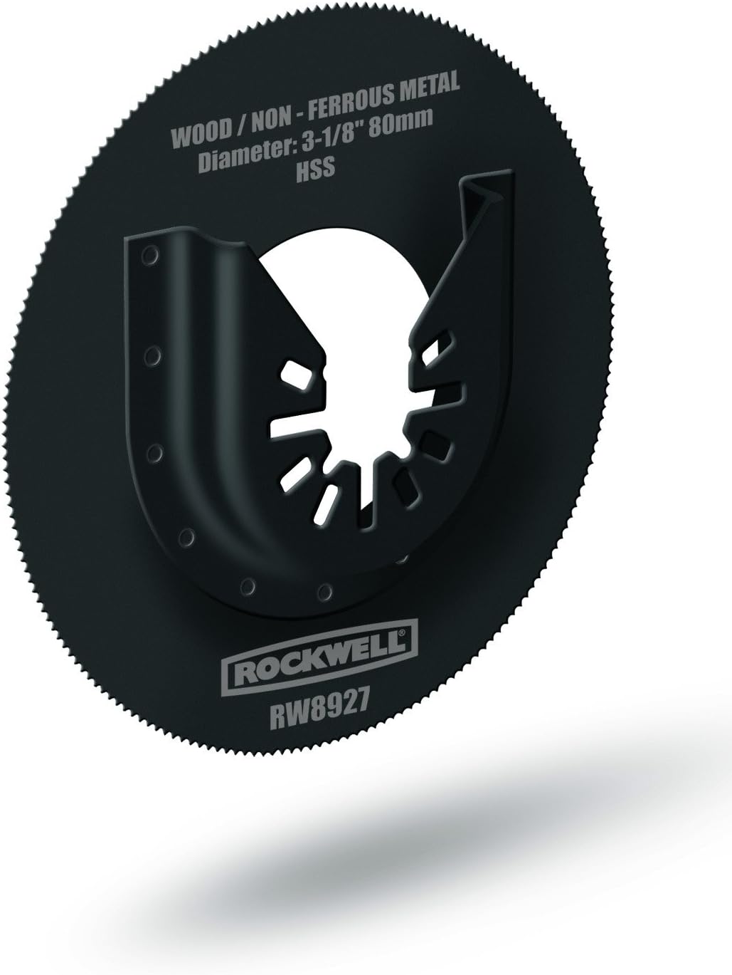 Rockwell RW8927 3-1/8-Inch Sonicrafter Oscillating Multitool HSS Saw Blade with Universal Fit System Black image 2