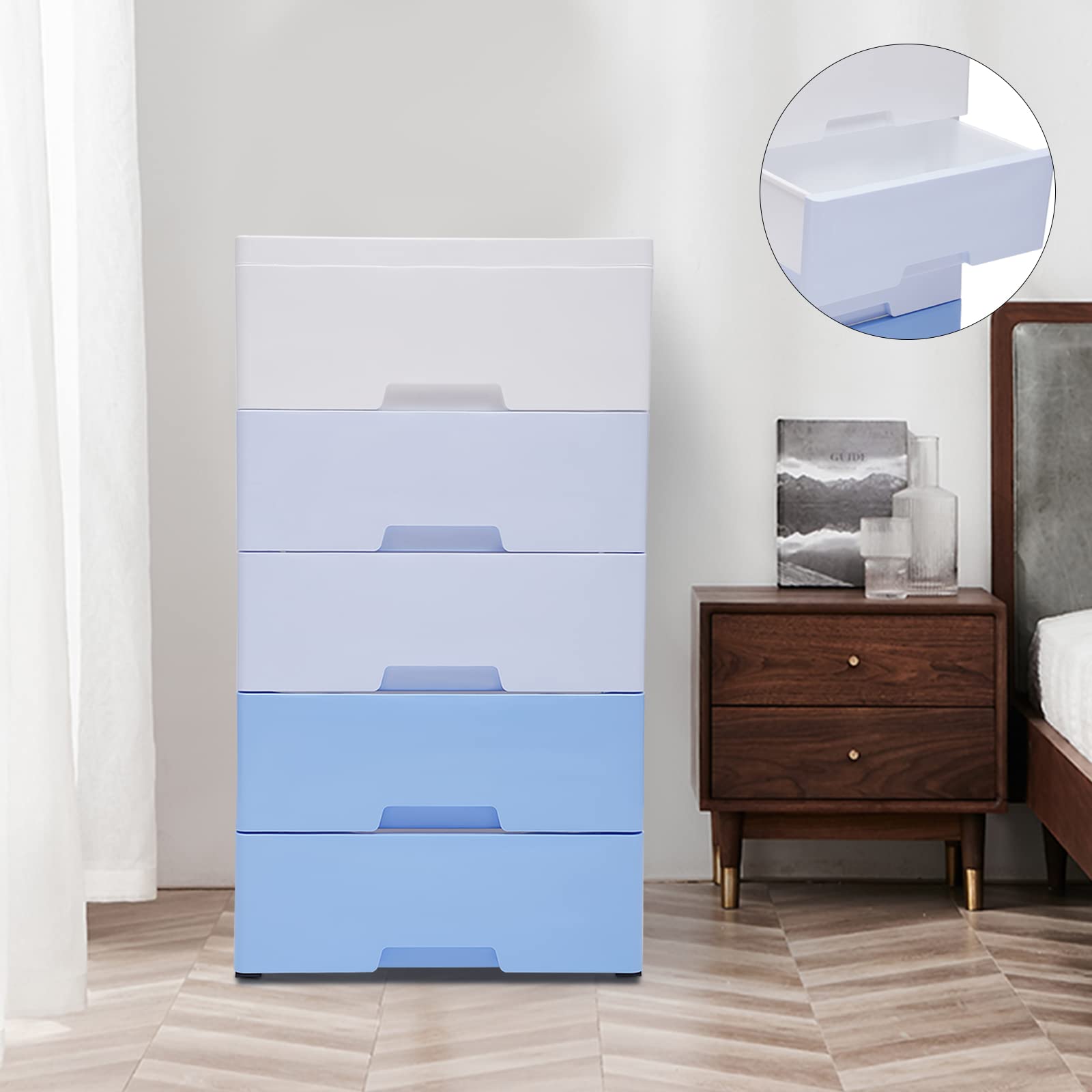 Amazon.com: WPORDE 5 Tier Dresser w/Drawers, Clothes Storage Cabinet with Wheels Closet Plastic Drawer Furniture, Kids Dresser Storage Organizer for Kid Bedroom Office Home Hallway (Gradient Blue) : Home & Kitchen Amazon.com: WPORDE 5 Tier Dresser w/Drawers, Clothes Storage Cabinet with Wheels Closet Plastic Drawer Furniture, Kids Dresser Storage Organizer for Kid Bedroom Office Home Hallway (Gradient Blue) : Home & Kitchen
