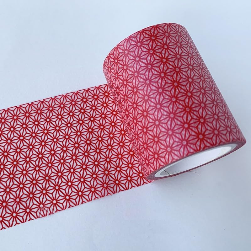 ZSALTT Cinta ancha washi cinta de papel con patrón retro para decoración de álbumes de recortes (9925)