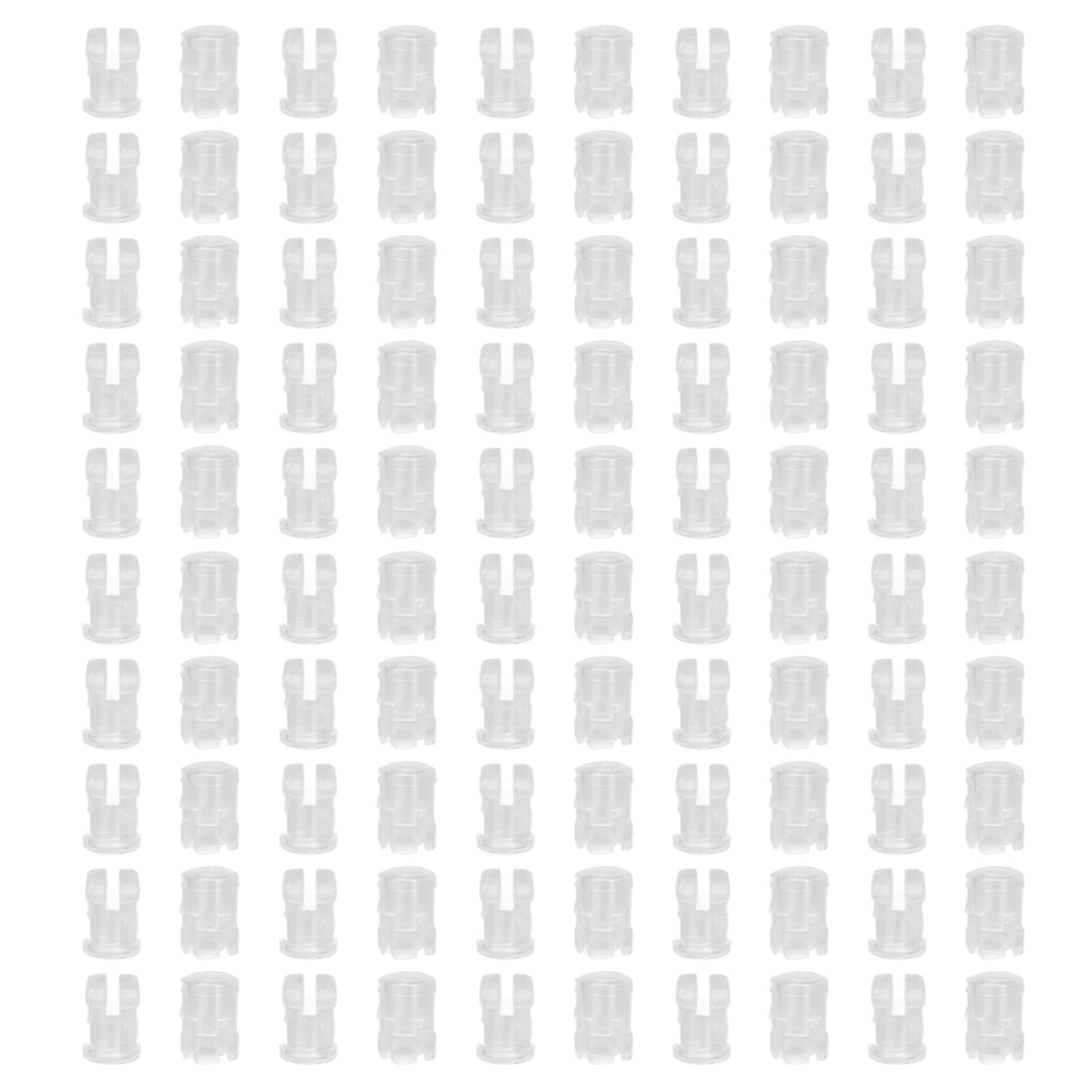100pcs LED Panel Mount Bracket, 3mm LED Bracket Panel LED Light Mounting Brackets Transparent Cap Protective Cover-image-48