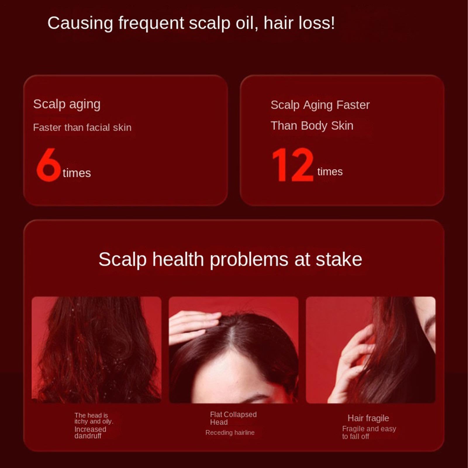 Brosse de croissance des cheveux à lumière rouge, appareil de massage du cuir chevelu à LED, peigne électrique pour la croissance des cheveux, stimulateur du cuir chevelu anti-perte