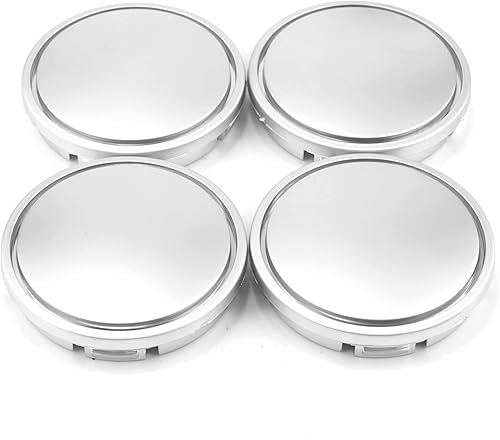 Miniatura 8 de Tapones de llantas centrales de rueda de auto ABS, color negro, 56 mm. Juego de 4