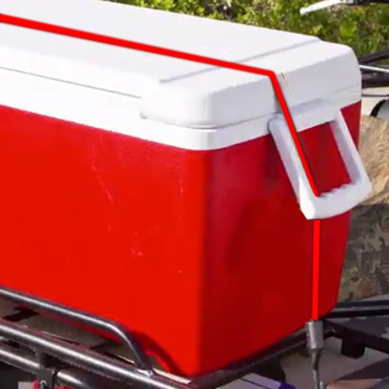 MARRTEUM Lot De 4 Tendeurs Rouges Avec Crochets Pour Camping, Vélo, Chariot Pliant, Coffre, Etc. 4 Crochets En Acier Recouvert De Plastique