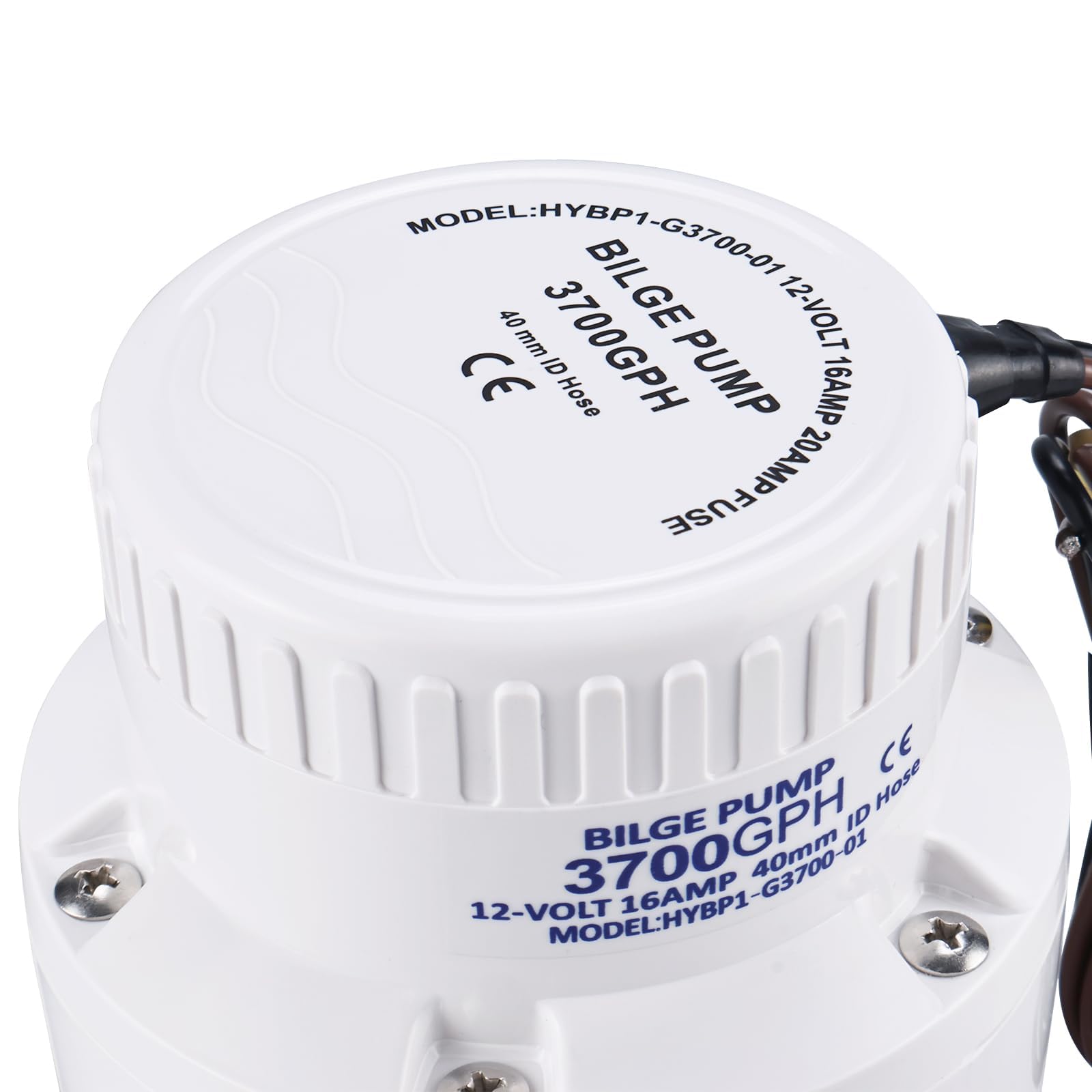 FreeTec Bomba de achique sumergible de 12 V, 235 LPM, bomba de agua de 40 mm, para caravanas, camping, marina, barco de pesca, piscina pequeña y fuente