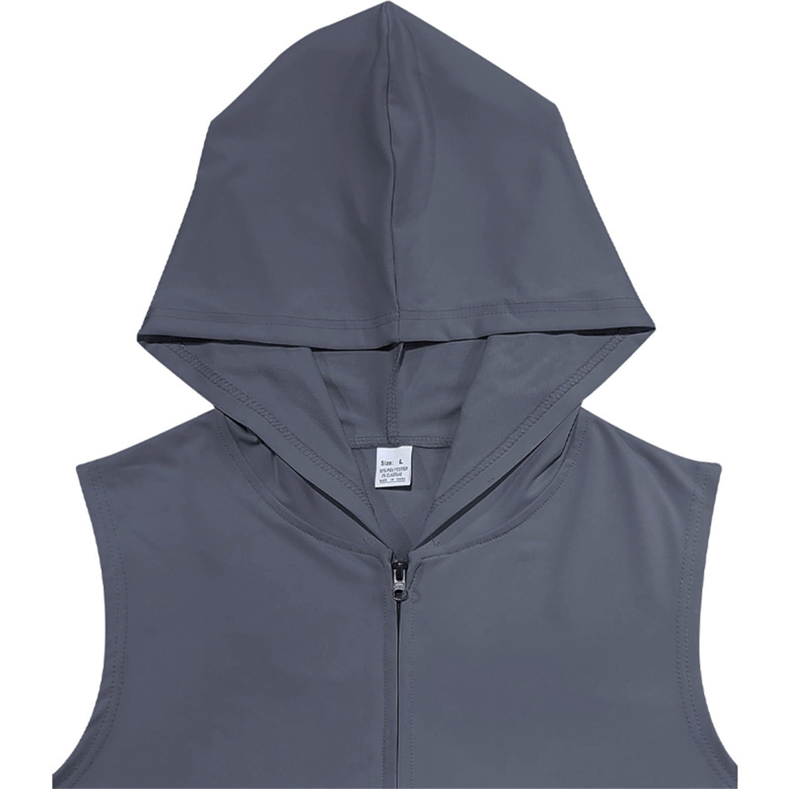 Conjunto de chándal para hombre de dos piezas, chándal de fitness con bolsillo, sin mangas, capucha, camisetas de tirantes y pantalones cortos, conjunto de pantalones deportivos, traje