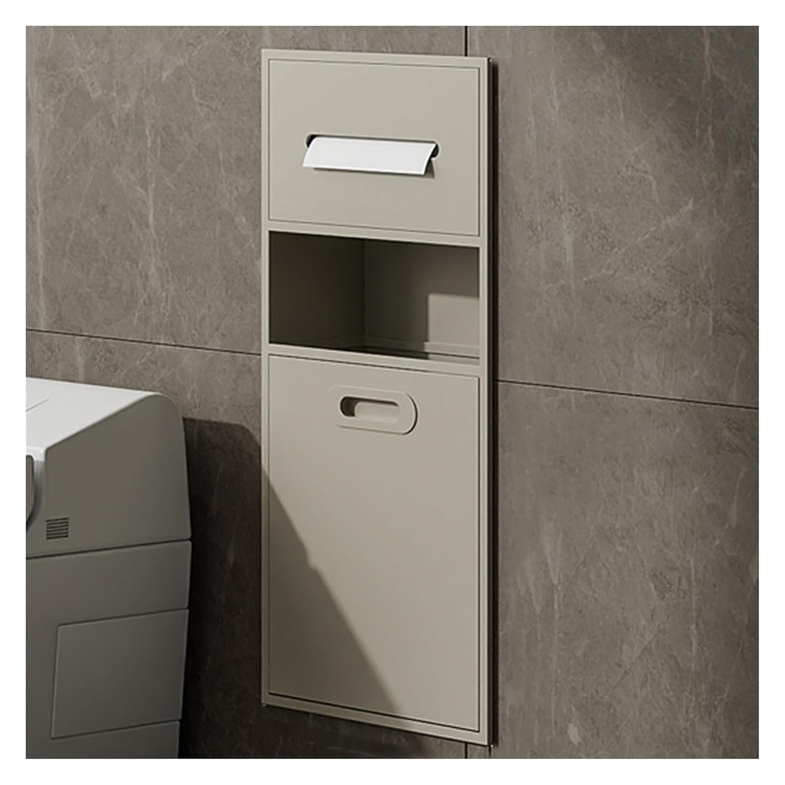 Niche de douche encastrée en inox rangement mural étanche pour salle de bain