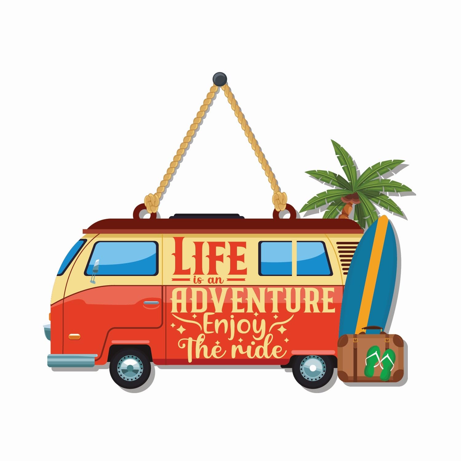 APS ART PLUS STORE Life Is An Adventure motivational Quote Wall Hanging For Wall Decor, Wall Hanging For Living Room, Study Room, Hall, Cafe, Library, Office