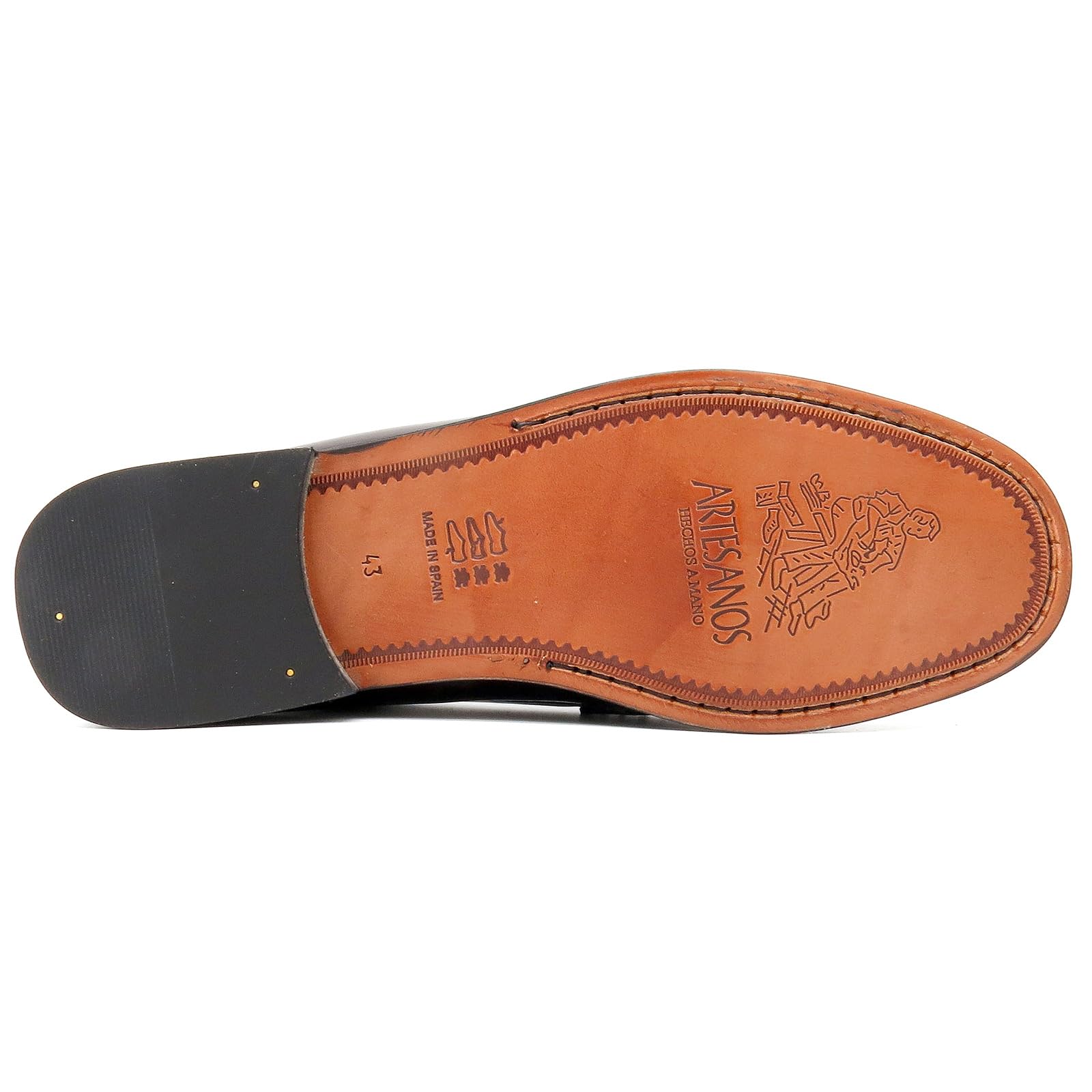 Herren Slipper Business Schuhe Ledersohle Rahmengenäht Premium Penny Loafer