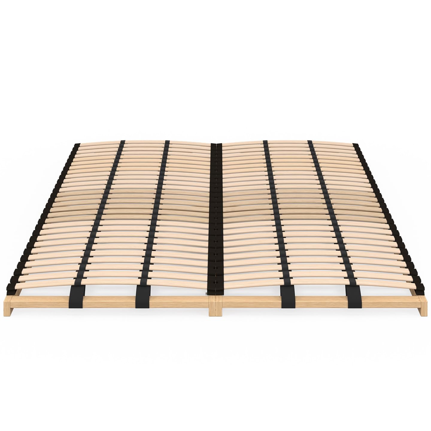 IDMarket - Somier de láminas ajustables - 5 zonas de confort 140 x 190 cm