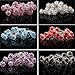AKOAK 20 Pcs/Lot Women Wedding Bridal Clear Crystal Rhinestone Rose Flower Hair Pin Clips Hair Accessories Jewelry Barrettes Headwear（Black）