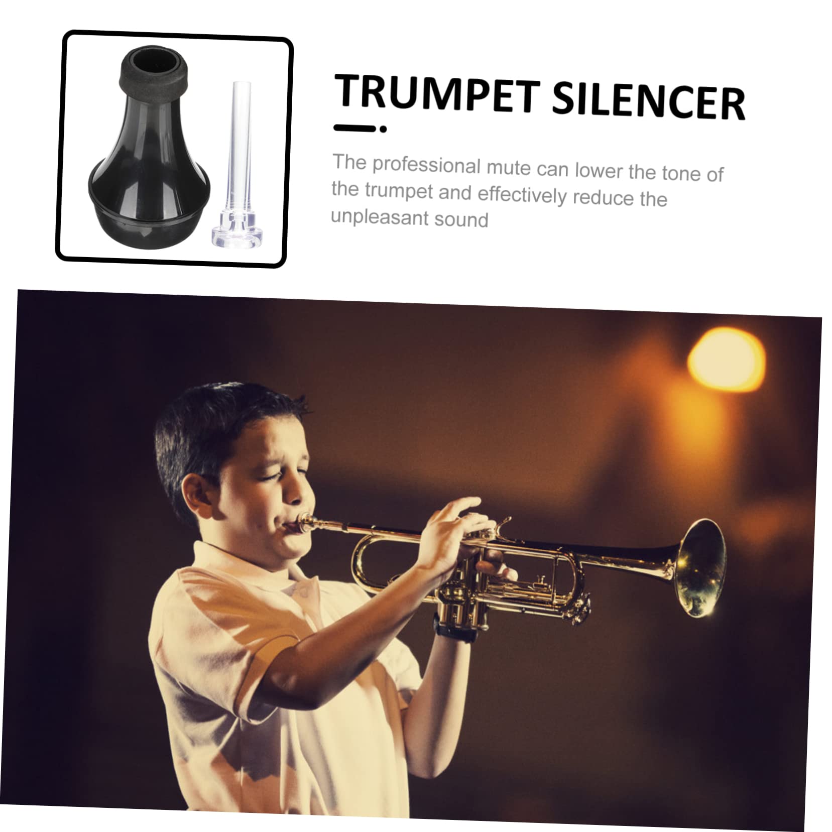 Toyvian 4sätze Trompete Dämpfer Gerader Übungsdämpfer Mit Mundstück Für Musikliebhaber Die Ihrer Trompete Verfeinern Möchten Praktisches Zubehör Für Trompetenübungen