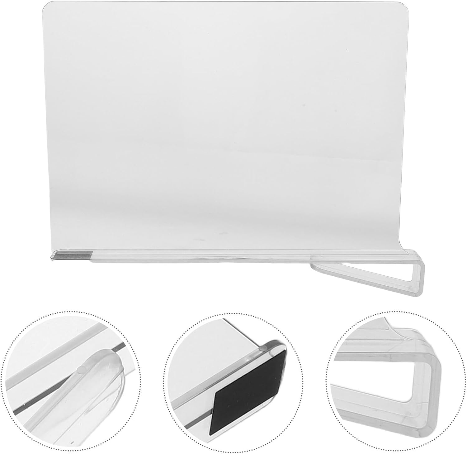 Acrylic Wardrobe Shelf Dividers 6pcs Pet Closet Organizers for Clothes Separation and Home Storage Optimization