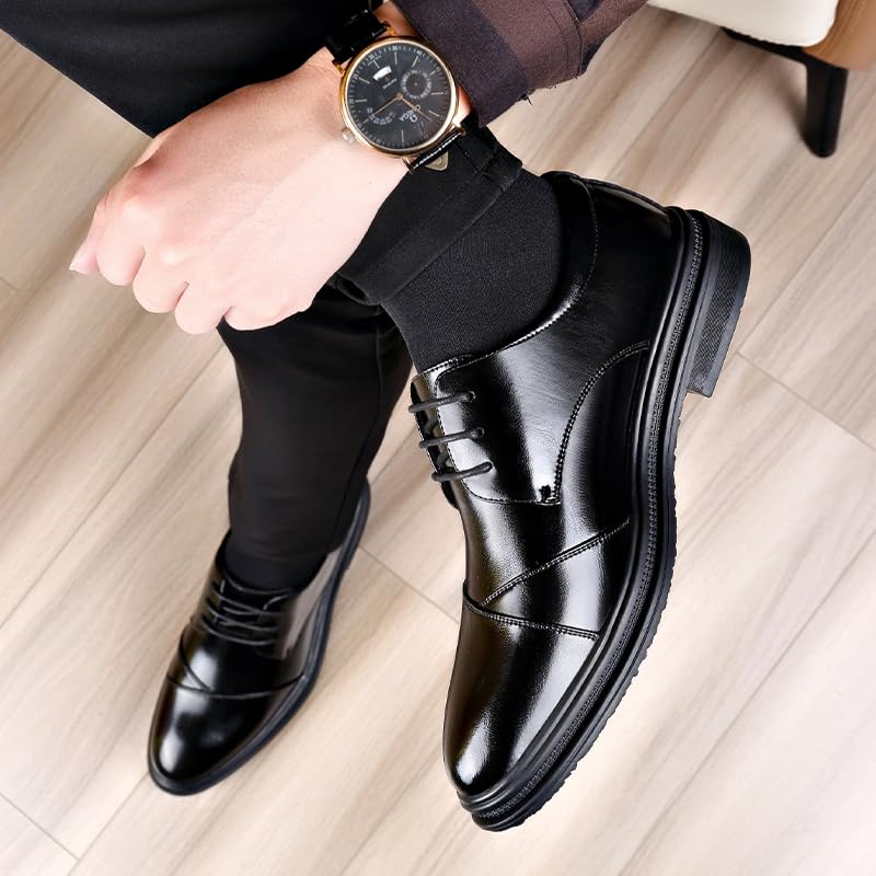 Image of kkdom Mens Dress Shoes Classic Lace up Formal Oxford Business for Men
