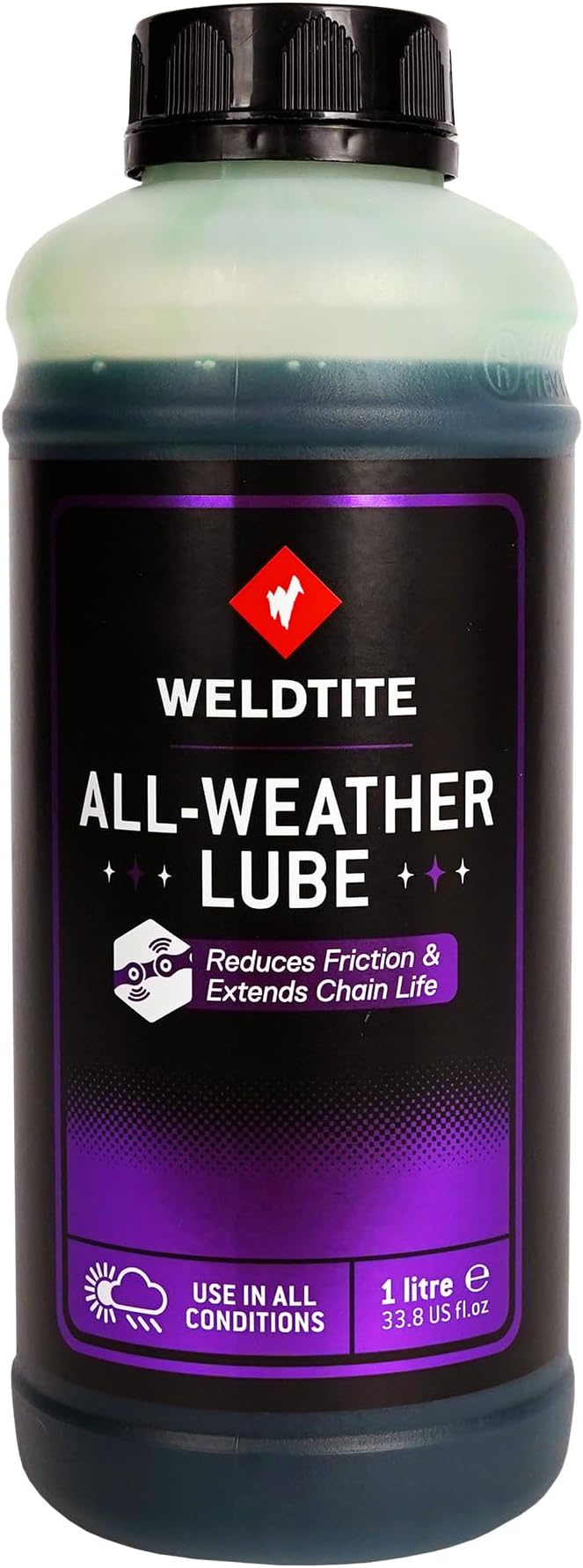 WELDTITE All-Weather Lube With Surface Protector for Bikes - Long-Lasting Protection, 1 Litre