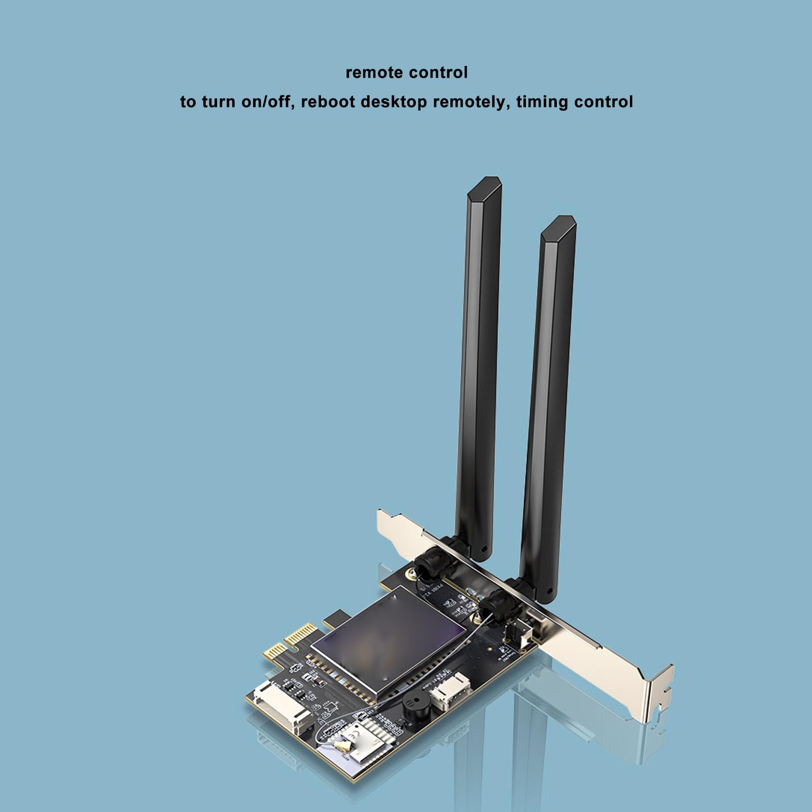 Adaptateur Réseau PCIe, AC600Mbps WiFi BT4.2, Antennes 6dBi, Contrôle APP, 7/8/10/11, Carte Réseau PCIe pour Ordinateur de Bureau