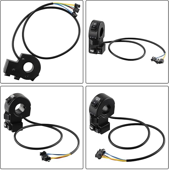 Road Conversion Switch 4 In 1 For Electric Bike Scooter For ATV Motorcycle Handlebar With Headlight Steering Double Flash Function
