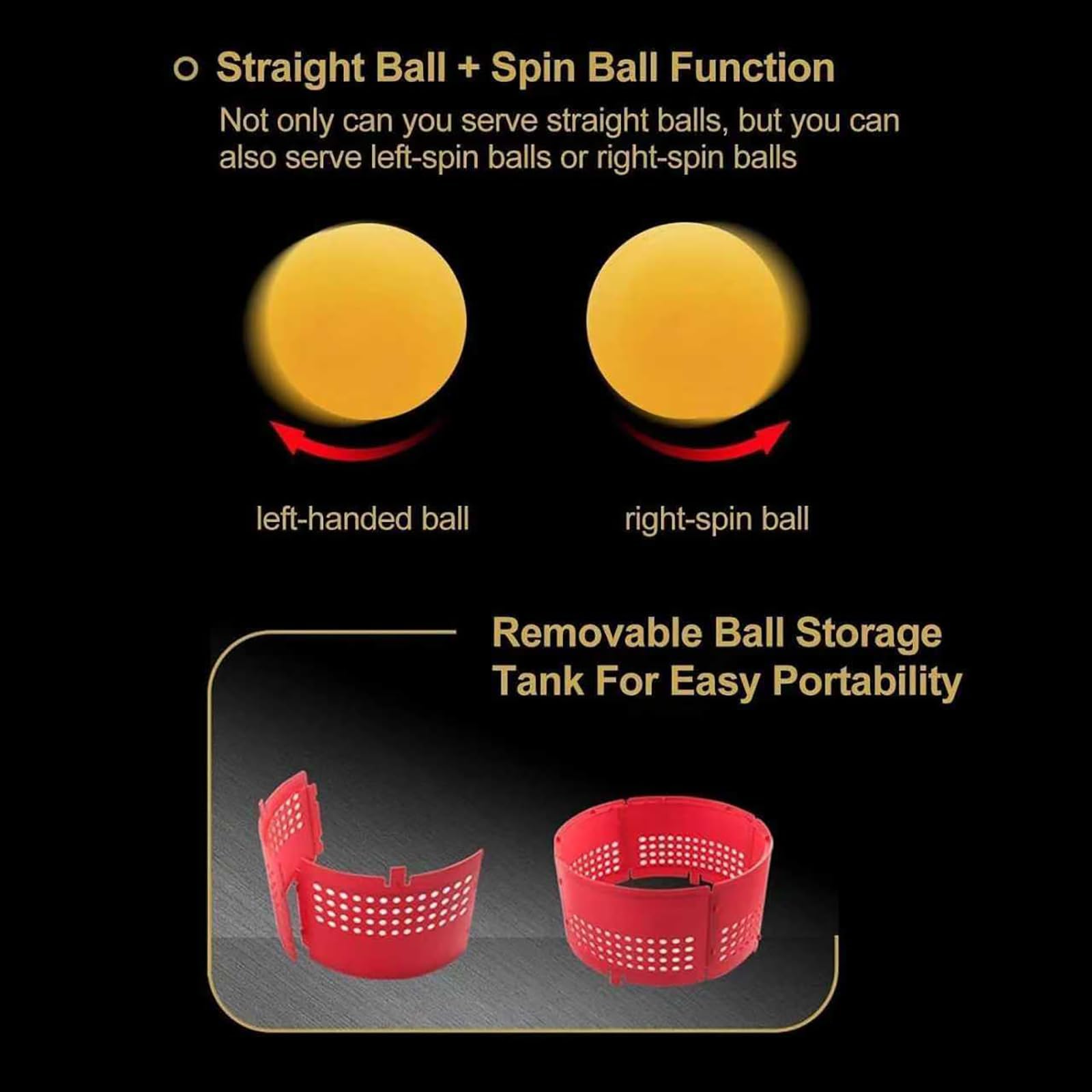 Macchina Professionale Per Servire A Tavolo Da Ping Pong, Lanciatore Automatico Di 90 Palline Con Telecomando, Velocità E Frequenza Regolabili, Per Allenamento