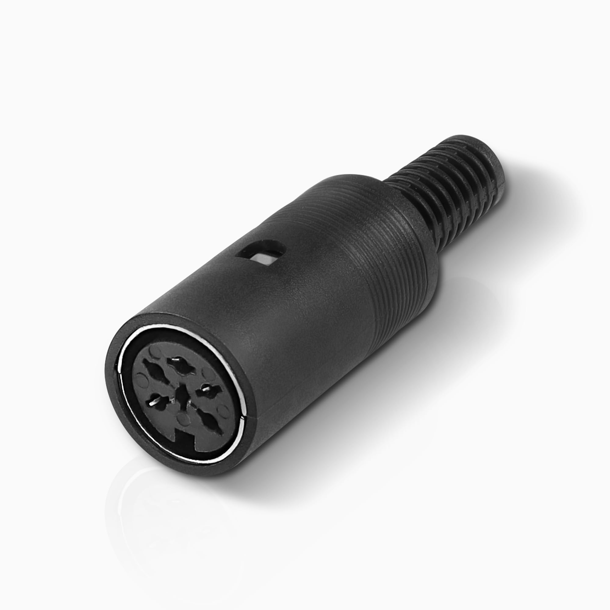 Juego De 5 Conectores DIN 5 Pines 240° Rectos Para Soldar - Diámetro Máximo De Cable 6.5 Mm