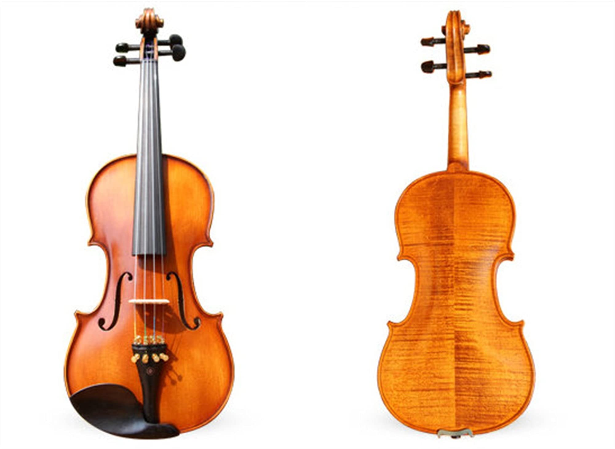 College-Level- handgefertigte Natur-Tiger- Violine Für Kinder Und Erwachsene Anfänger Violine Set(1/2)