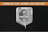 Vista 3 de Buyers Products 1702303 Caja de Herramientas de Acero Negro para Debajo de la Carrocería de Camión – 18 x 18 x 30 Pulgadas Caja de Trabajo