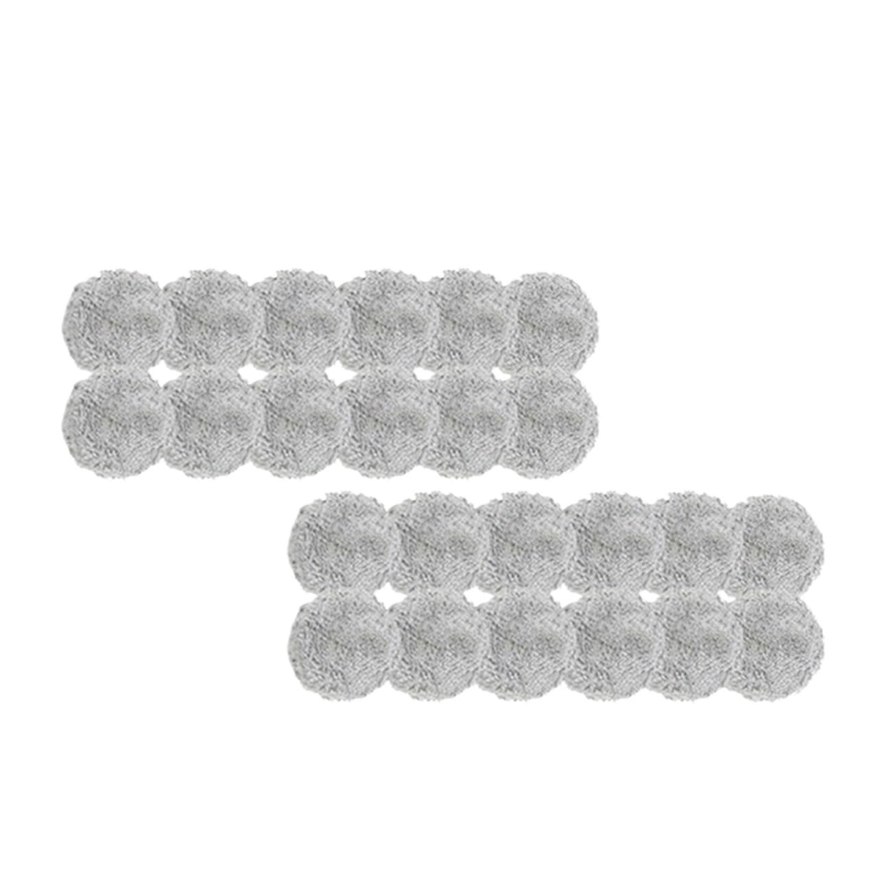 Panno for Scopa Robot for La Pulizia Dei Vetri, Compatibile Con Purerobo, Panno for Scopa Universale Pulito, Compatibile Con Hobot, 388(Gray Mops 24pcs)