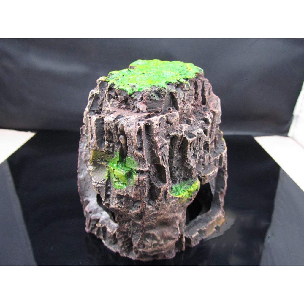 Rocalla para escondite de Reptiles, Caja de Cueva para Reptiles, decoración de hábitat, escondites de arañas, Serpientes, lagartos y Tortugas, Accesorios para Cajas de Reptiles, Adornos