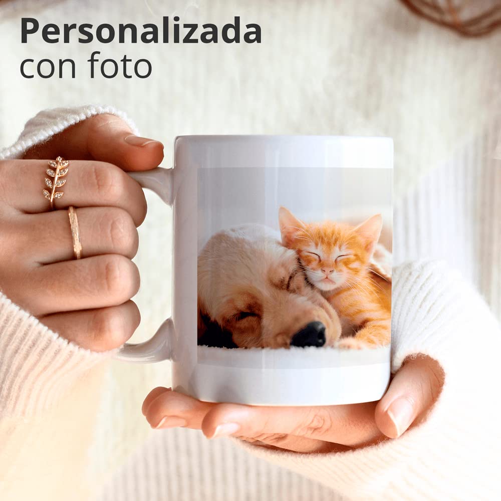Taza Personalizada | Material: Cerámica | Modelo: Taza Blanca | Ideal para Regalo Personalizado o uso Empresarial | Color: Blanco | Capacidad: 325 ml
