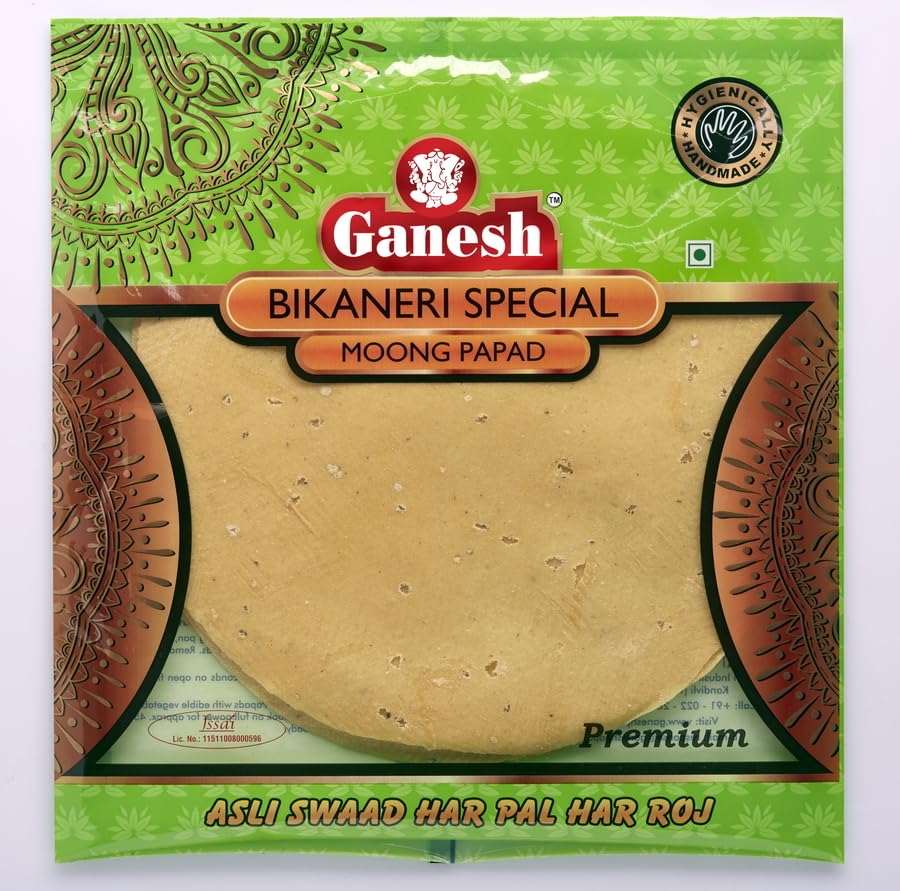 See full amazon price history chart for GANESH PAPAD Premium Bikaneri Special Moong Papad-400gms (9 Inch) GANESH PAPAD Premium Bikaneri Special Moong Papad-400gms (9 Inch) (B01N2N8V72) Amazon Price History, Amazon Price Tracker