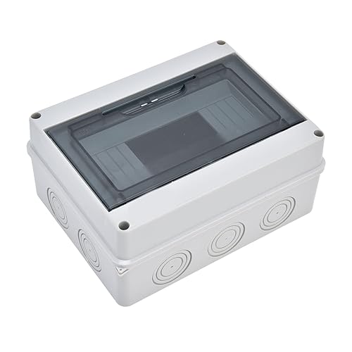 Caja de protección de distribución de ABS IP65, caja de distribución de disyuntor impermeable de 8 vías, caja de distribución de 8 rieles DIN para