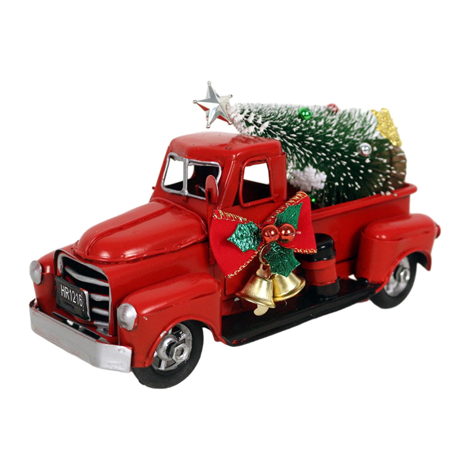 Camion rouge Noël décoration centre de table intérieur extérieur vintage